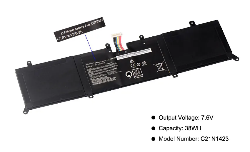 Новый аккумулятор KingSener C21N1423 для ноутбука ASUS X302L X302LJ X302LA R301LA F302LJ F302U R4073/R4036H 7 6 в 38