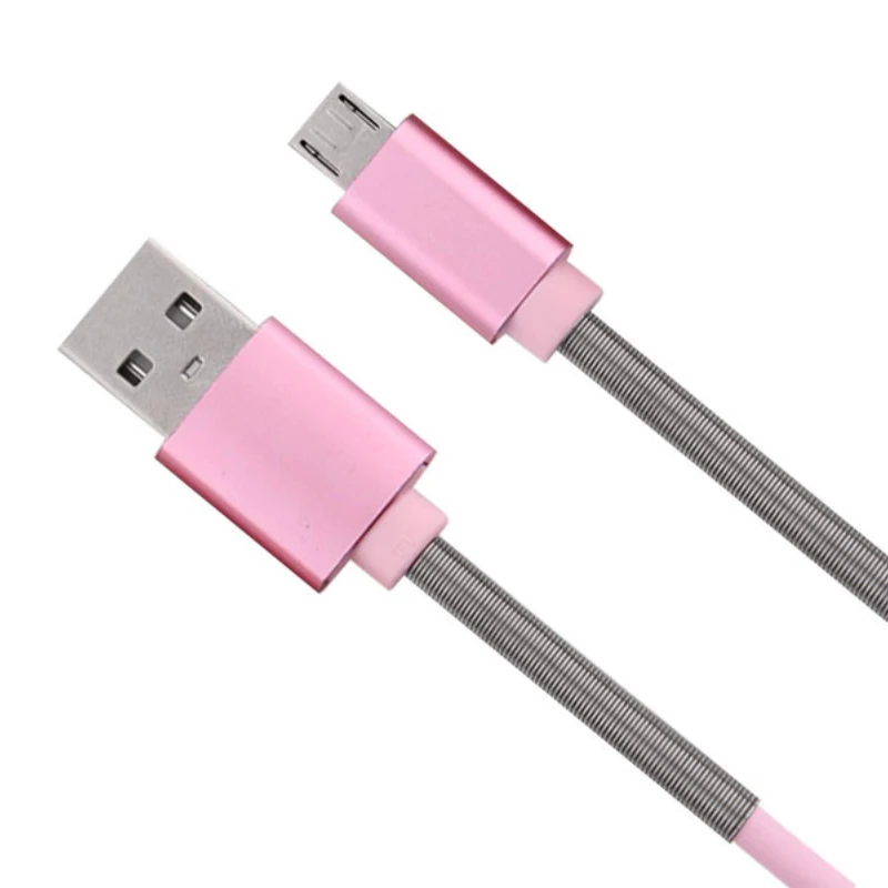 KNYUSB To Micro USB Fast Durable Charging Cable Data Transmission Half-Spring for Android Mobile Phone | Электроника