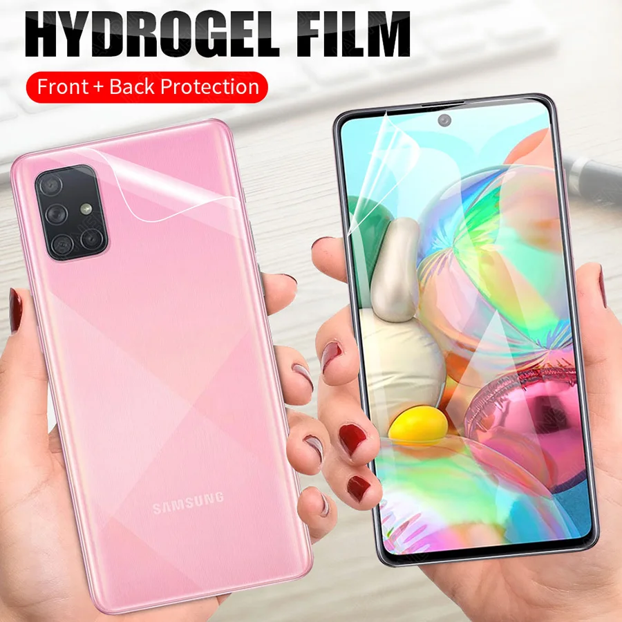 Передняя и задняя Защита экрана для Samsung Galaxy S20 Ultra S10 Plus Lite S10E A51 A71 A50 A70 M30S M40