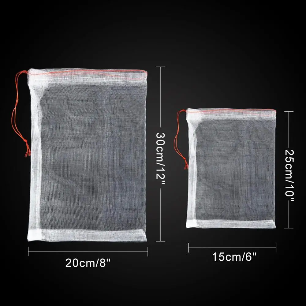 

50Pcs/ Garden Netting Bags Vegetable Grapes Apples Fruit Protection Bag Agricultural Pest Control Anti-Bird Mesh Grape Bags