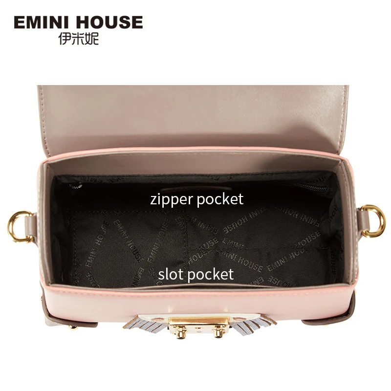 EMINI HOUSE, сумка в индийском стиле, роскошные сумки, женские сумки, дизайнерские, разделенная кожа, сумка в коробке, сумки через плечо для женщин, сумка на плечо