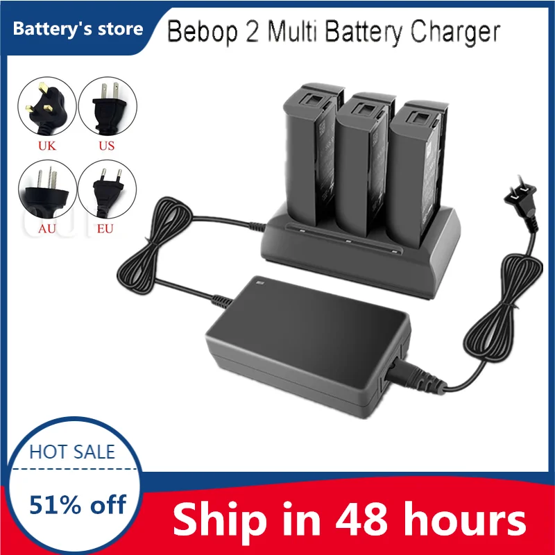 

Bebop 2 Parallel Charging Multi Battery Charger Fast Balance Charger Hub for Parrot Bebop2/FPV/Adventurer/Power Drone Quadcopter