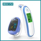 BOXYM Семейные пакеты для ухода за здоровьем и путешествий детский Пульсоксиметр для пальцев детский оксиметр и инфракрасный термометр портативный