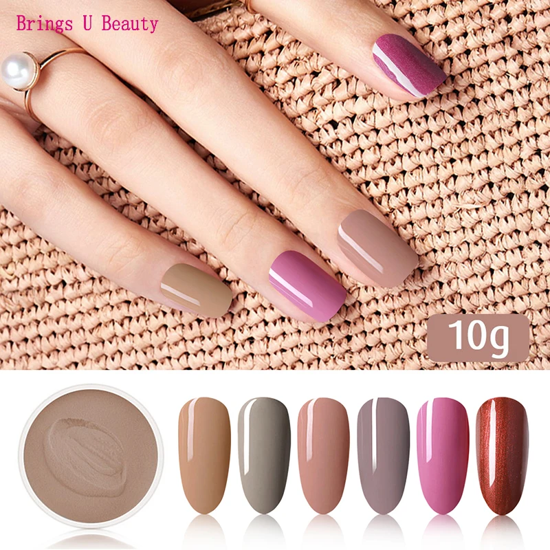 

6 box 10g/box Very Fine Beauty Sweet Color Series Nail Dipping Powder Easy Operate Natural Dry Dip Powder Without Lamp Cure