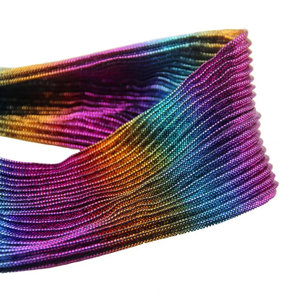 

New Arrival!!! Hair Band Folded Multicolor Rainbow Style Polyester Metallic Twisted Headbands for Girls
