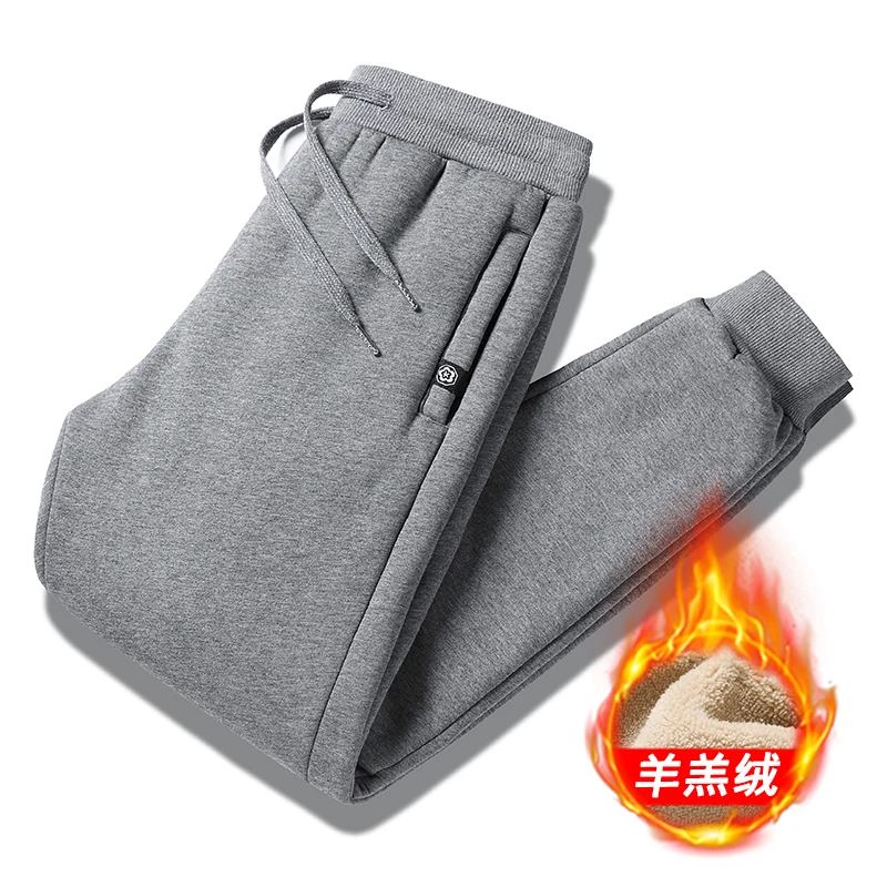 Мужские спортивные штаны из хлопка и флиса для фитнеса |