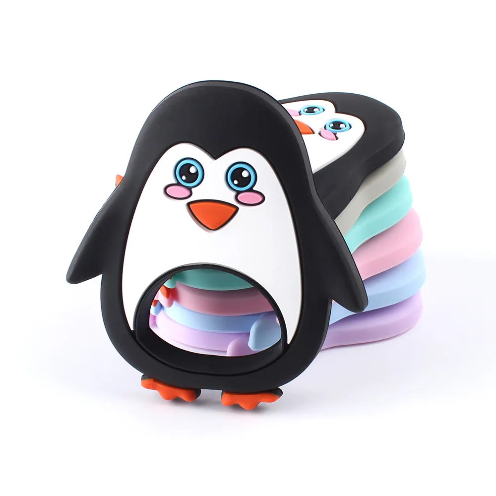 Keep&Grow 1 шт. Пингвин из силикона детский прорезыватель мультяшное животное