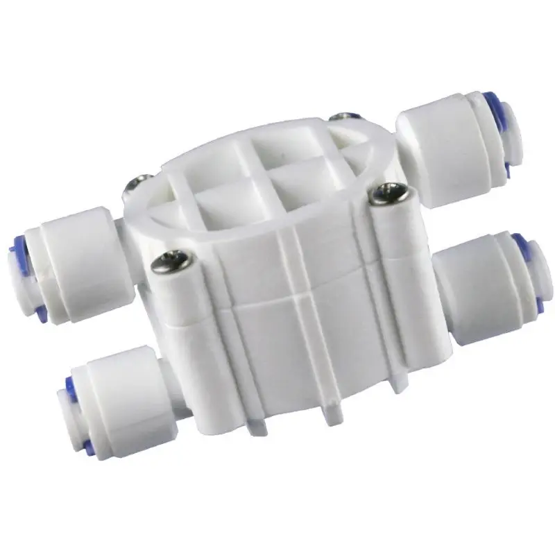 

1/4\" OD Tube 4 Way Valve Auto Shut Off Pressure Regulator Aquarium Water Purifier Reverse Osmosis Machine Water Filter Parts