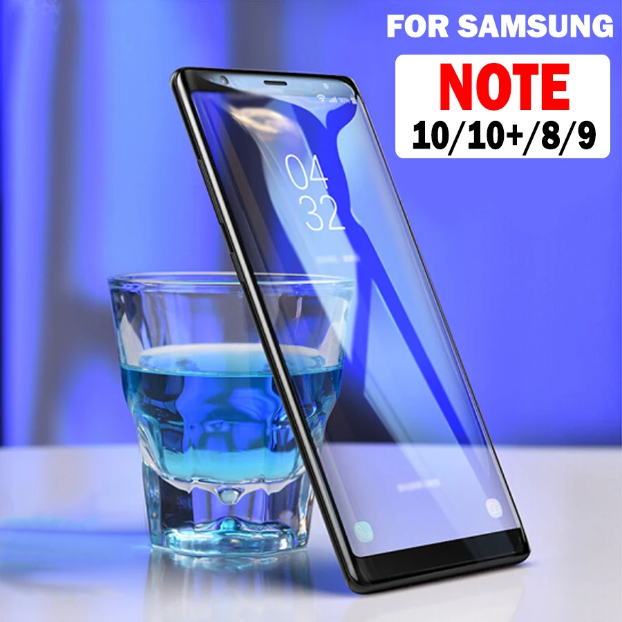 3d для samsung galaxy note 10 закаленное стекло sansumg note8 8 9 pro Защитная пленка экрана glaxay 10pro