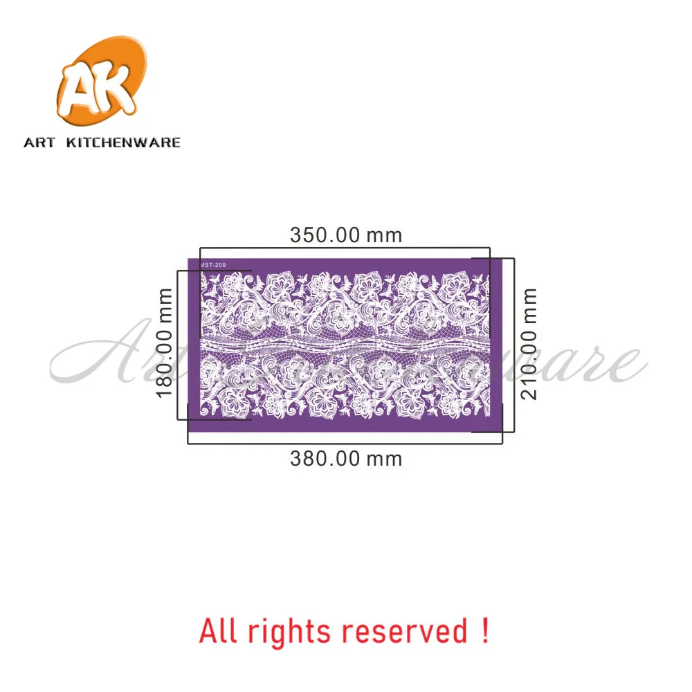 

Flower Vine Mesh Stencil Lace Wedding Cake Stencil Cake Decorating Tools Soft Fabric Stencils for Fondant Cake Mold Bakery