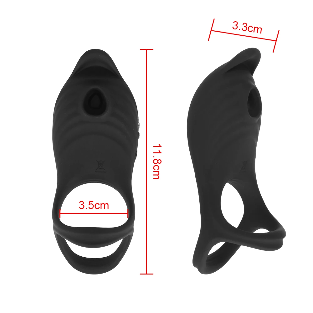 Двойное кольцо для сосания члена пар точка G 5 частоты Стимуляция клитора