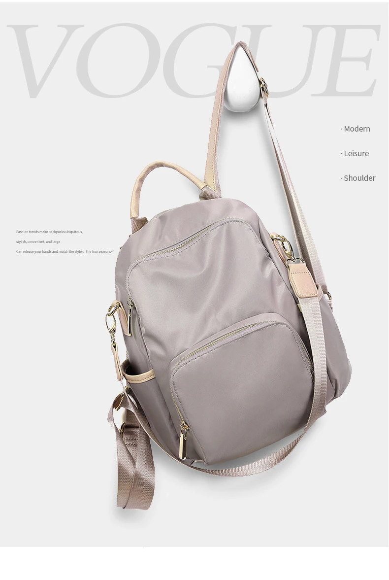

Anti-theft Oxford cloth backpack female bag 2021 new South Korean tide all-match fashion nylon canvas travel small backpack