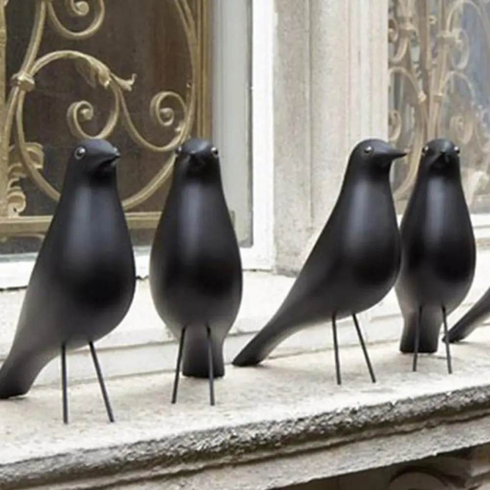 Креативная фотография птицы Красивая полимерная статуя дисплей для дома