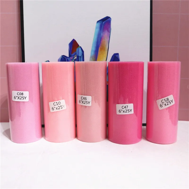 Тюль рулон 5 см 15 25 ярдов ткань катушка пачка для вечеринки подарок обертывание