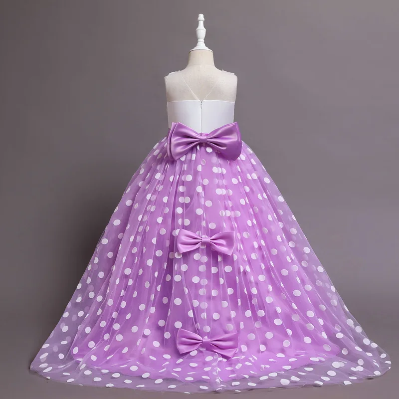 Summer Girls Party Dresses for 3-13 Years teens Little Flower Girl Beaded Birthday First Communion | Детская одежда и обувь