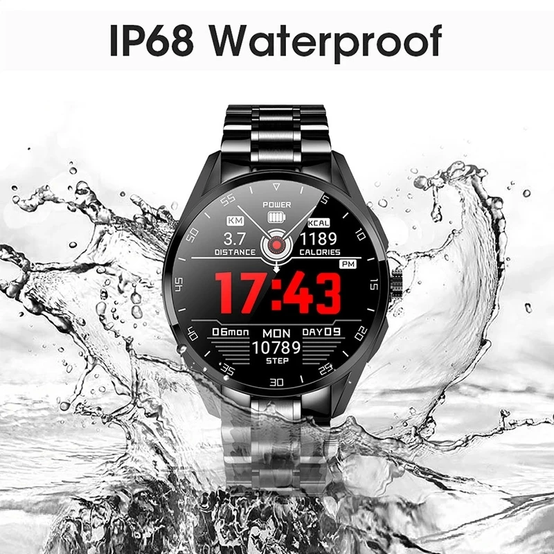 

LIGE 2021 Answer/dial Call Smart Watch Men Monitor Rotary Button IP68 Waterproof Heart Rate Men's Smartwatch For Xiaomi Huawei