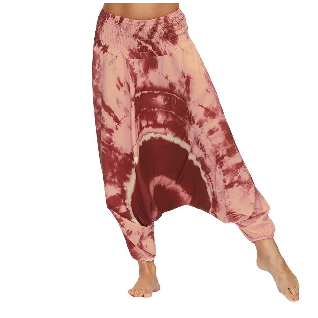 Повседневные штаны для мужчин и женщин тайские шаровары хиппи мешковатые в стиле