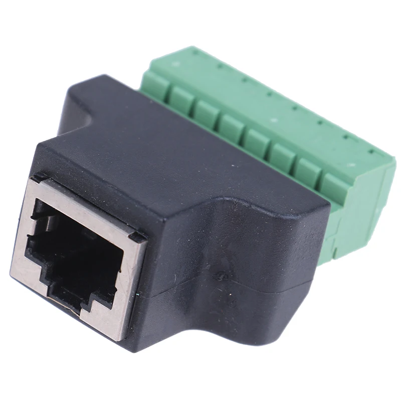 RJ45 To Screw Terminal Adaptor Female 8 Pin Connector Splitter For CCTV DVR Accessory | Автомобили и мотоциклы