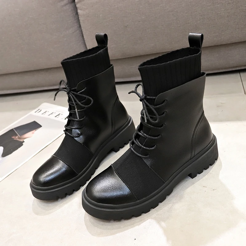 Новинка женские повседневные теплые зимние ботинки женская обувь на платформе с