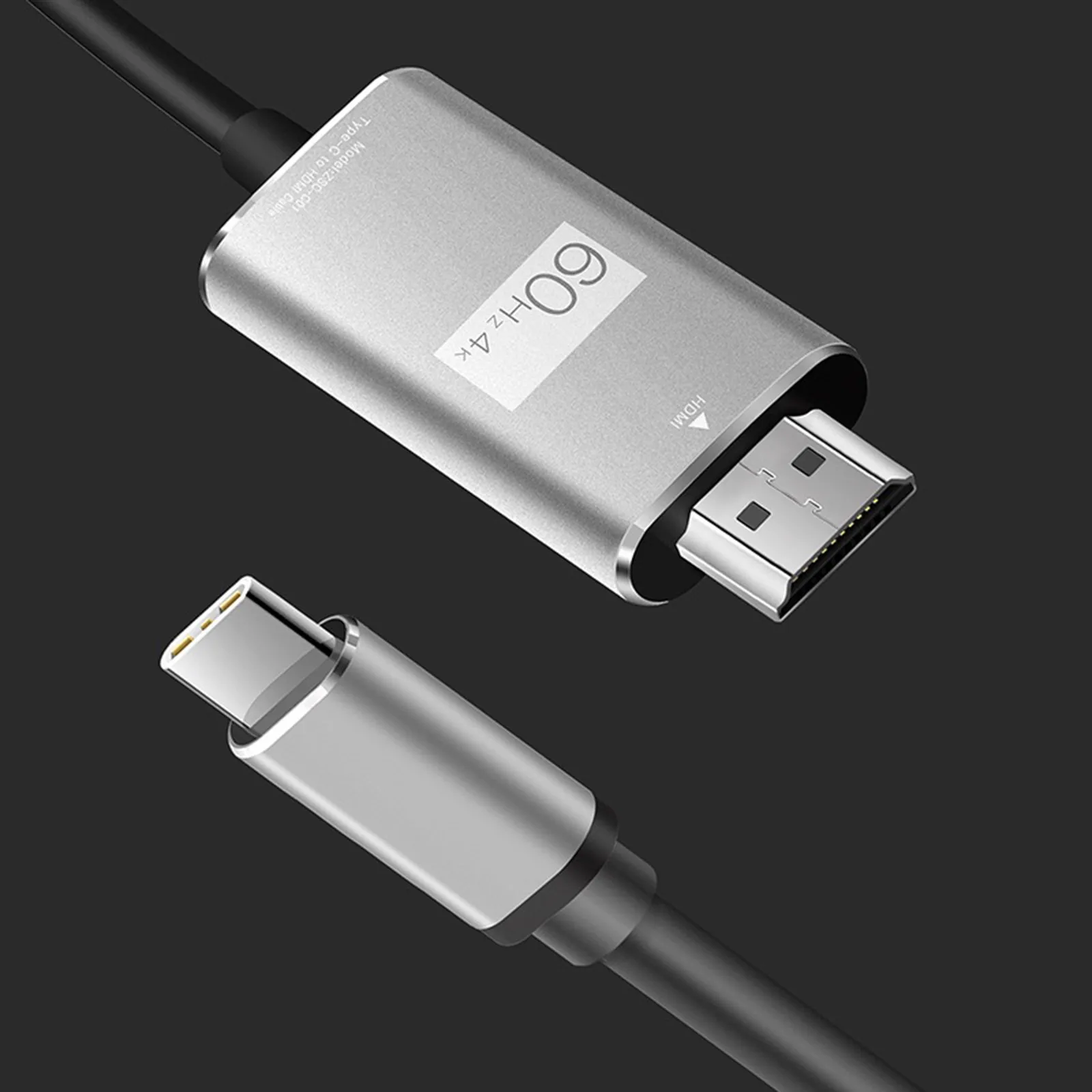

HD кабель Алюминий корпус из металлического сплава TYPE-C до 4K/60 Гц HD совместимый кабель 2 М 1080P Поддержка синхронной передачи аудио и видео