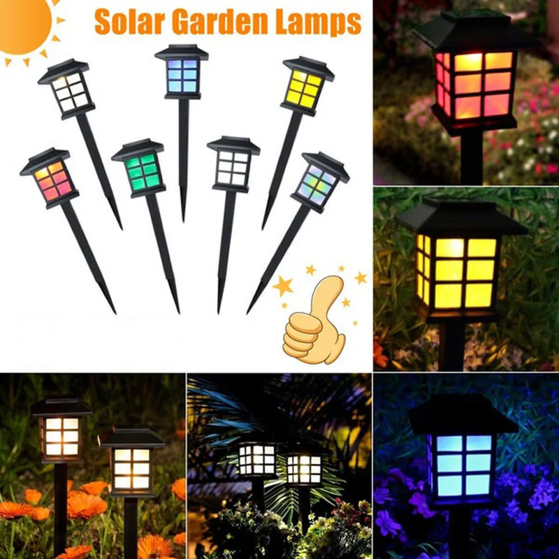 

Solar Lawn Light Outdoor Waterproof Household Garden Light Small House LED Grounding Plug Garden Holiday Decoration Lantern