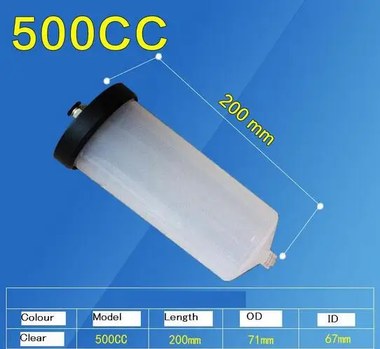 500CC Утолщение взрывозащищенный 100CC/200CC/300CC/500CC спираль Luer замок наконечник шприц-дозатор баррель w адаптер(утолщение - Цвет: 500CC