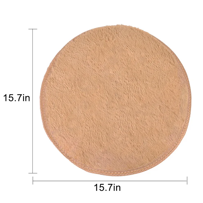 Круглый ковер диаметром 40 см Нескользящая подушка на стул для спальни коврик