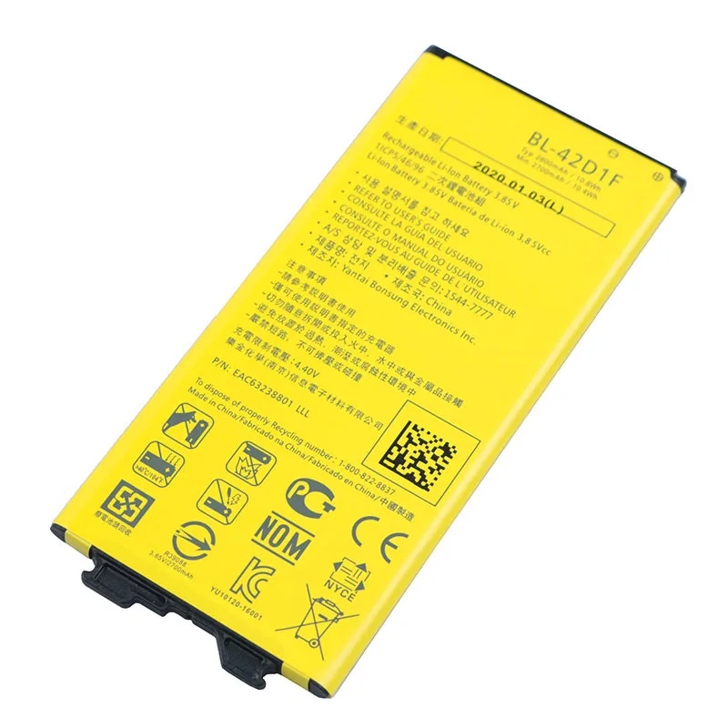 Оригинальный G5 телефон Батарея для LG VS987 US992 H820 H850 H868 H860 2800 мА/ч BL-42D1F | Мобильные