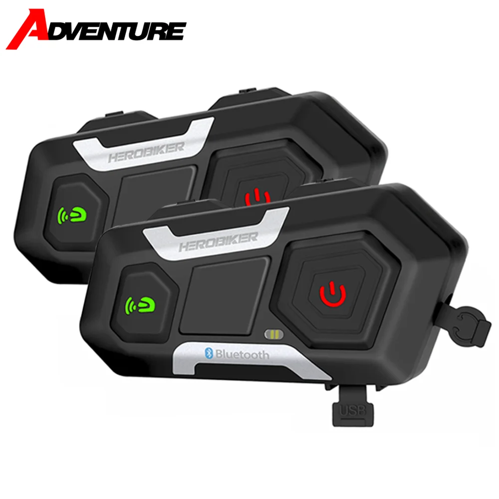 Bluetooth-гарнитура HEROBIKER для мотоциклетного шлема 1200 м | Автомобили и мотоциклы