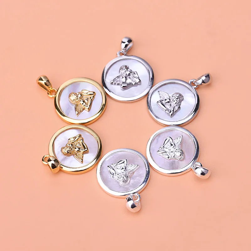 Корейская версия модных аксессуаров кулон в виде ракушки Ангела из