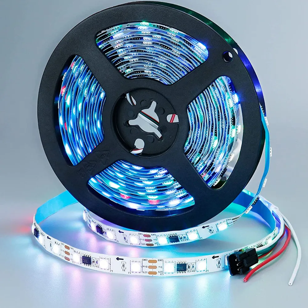 Пиксельная светодиодная ленсветильник WS2811DC12V 5 м Rgb полноцветная 5050 светодиодный