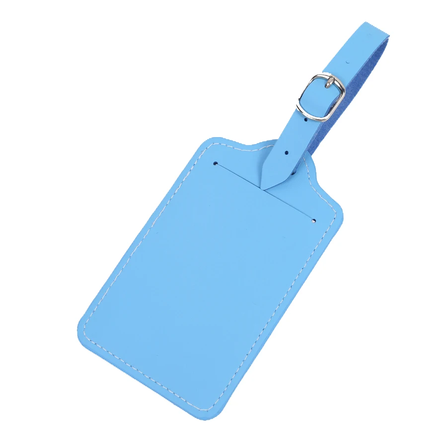 Light Blue Распродажа, чемодан, кожаная багажная бирка, сумка, подвеска, сумка, аксессуары для путешествий, имя, ID адрес, свадебное VIP приглашение, этикетка LT28B - Цвет: Light Blue