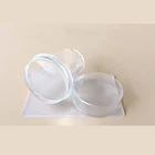 Стальной штамп для ногтей, прозрачный, мягкий, силиконовый, 4 см, 2 шт.