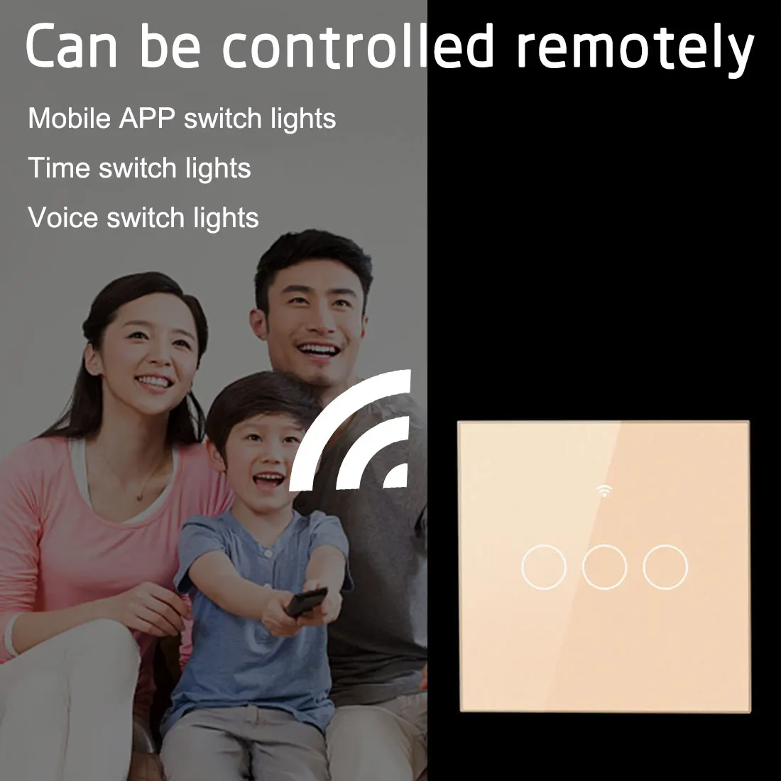 

EU Wifi Wall Touch Switch No Neutral Wire Required Smart Light Switch 1 2 3 Gang 220V Tuya Smart Home Support Alexa Google Home