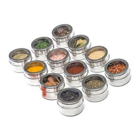 40hotspice jar food grade good seal performance stainless steel spice container for travel
