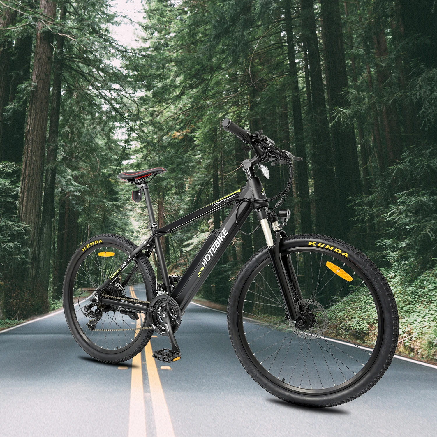 

HOTEBIKE 48V 750W High Power 27.5 inch Electric Mountain Bike with 13AH Battery (A6AH26)