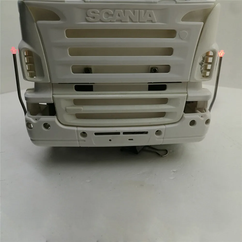 

For 1/14 TAMIYA SCANIA RC Truck Tractor Trailer R470 R620 R730 56323 V8 Logo LED Lights Side Refitting Lamps