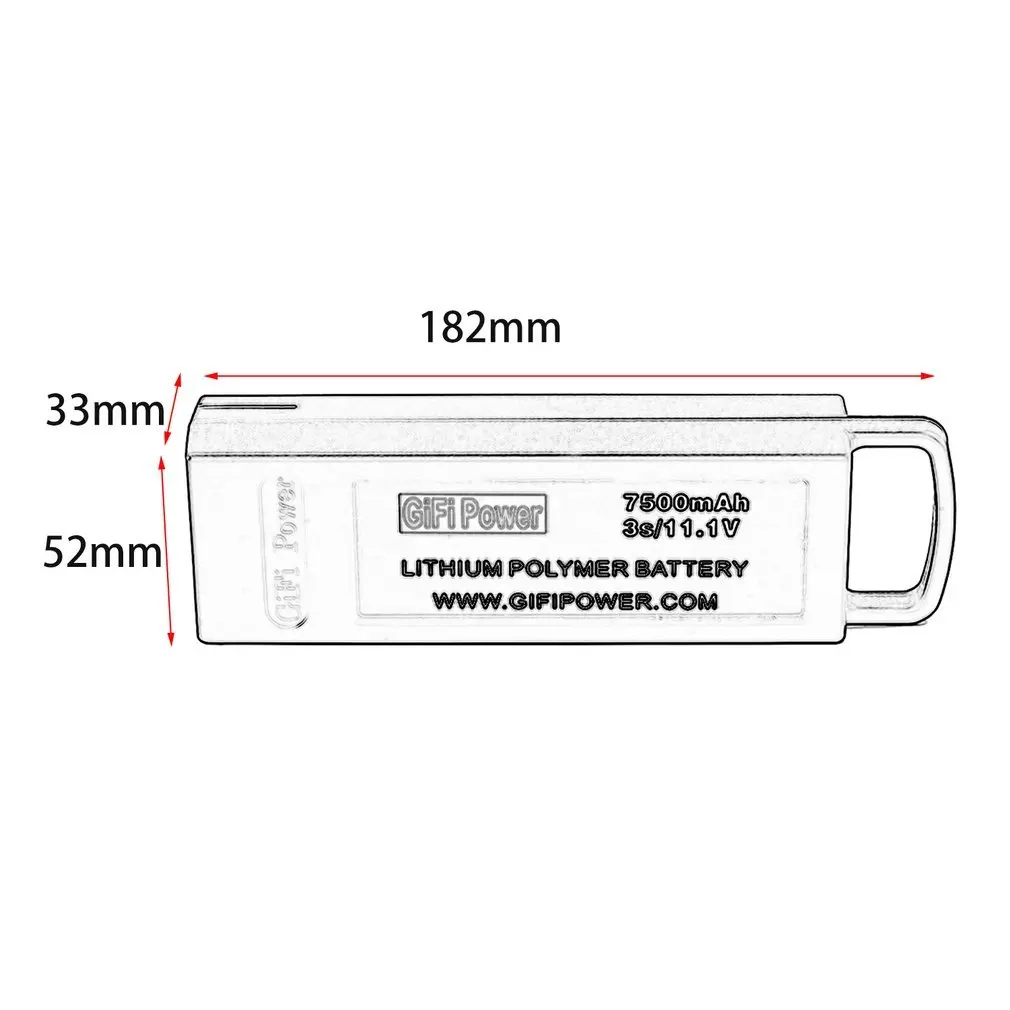 

Lipo 7500 11,1 3S Yuneec Q500 4K Typhoon RC