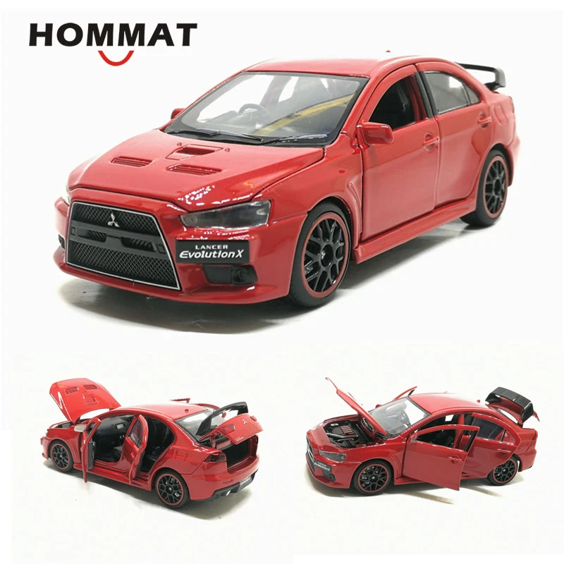 HOMMAT 1:32 весы Mitsubishi Lancer Evolution X сплав игрушечные машинки EVO X машинки модели автомобилей Моделирование игрушки для детей