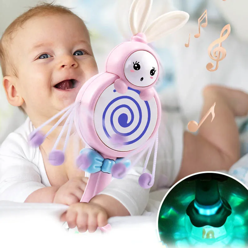 

Детские игрушки случайного цвета, электронная ручная погремушка, музыкальный колокольчик с прорезывателем, колокольчик, развивающие игруш...