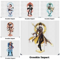 game genshin impact new character tartaglia gan yu zhongli project cosplay acrylic stand genuine kids anime accessories hallowee