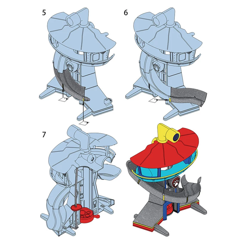 База спасателей Щенячий патруль игрушечные собаки командный центр набор