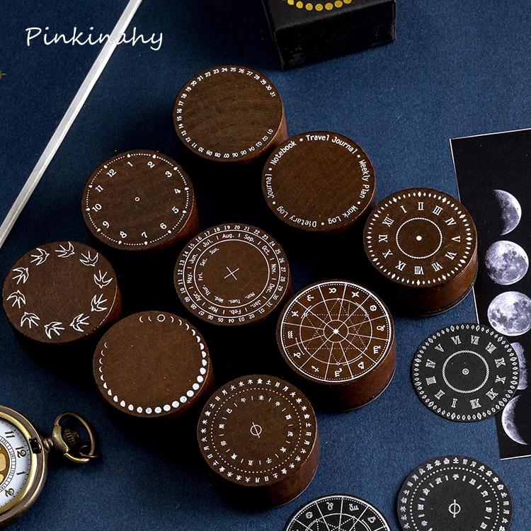 Винтажный календарь месяца лунное затмение фаза Луны фотоальбом сделай сам для