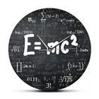 E = mc2 Math Formula Geek настенные часы с теорией относительности тихие настенные часы учёный физика подарок учителю школа классный Декор