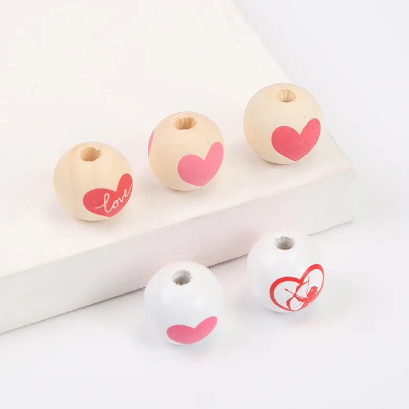 

Бусины деревянные в форме сердца, 16 мм, 20 шт.