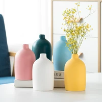 ceramic colorful small vase handmade matte crafts decoration