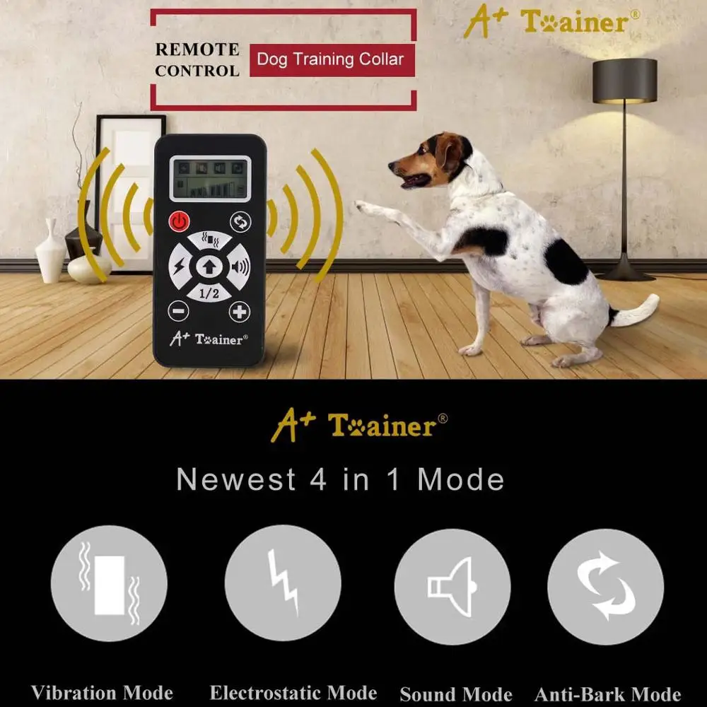 

800m Remote Control Electric Shock Collar Dog Training Device Bark Stopper/Dog Training Device Automatic Integrated USB Charging