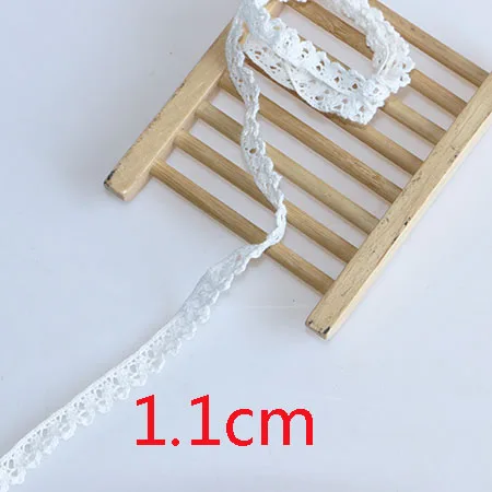 5 яд швейная ткань DIY отделка хлопок крючком кружево ткань свадебное украшение ручной работы аксессуары ремесло - Цвет: 5 YARD 1.1cm