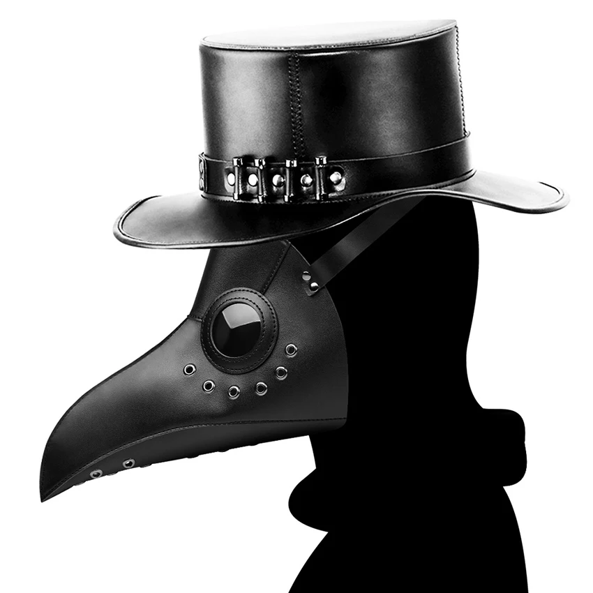 

Plague Doctor Mask Halloween Prop Face Disguise Masquerade Cosplay Anime Medieval Steampunks Funny Carnival Leather Raptor Masks