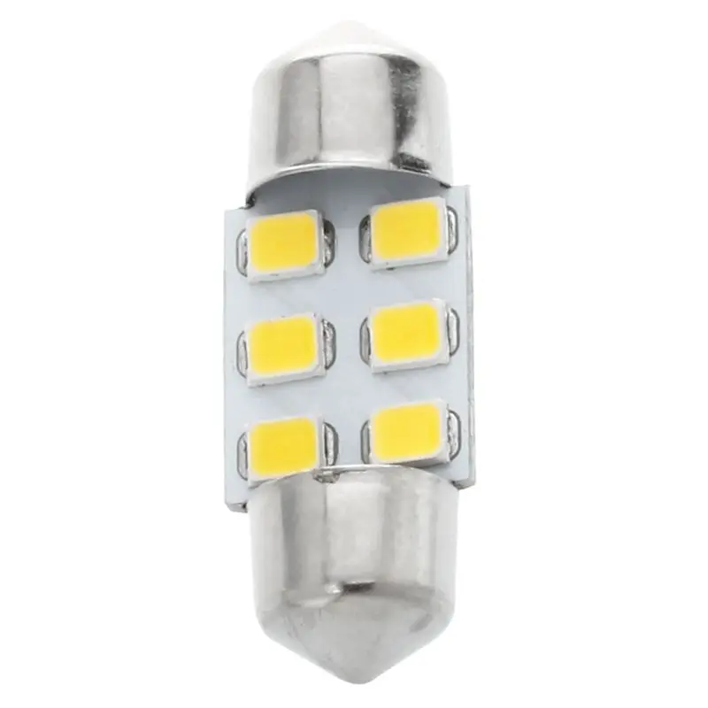 8x31 мм 6 SMD СВЕТОДИОДНЫЙ теплый белый автомобиль внутренняя гирлянда карта лампа